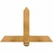 Ekena Millwork Eugene Rough Sawn Timber Gable Bracket, Western Red Cedar, 36"W x 24"H x 4"D x 4"F, 16/12 Pitch GBW036X24X0404EUG00RWR - alternate 1